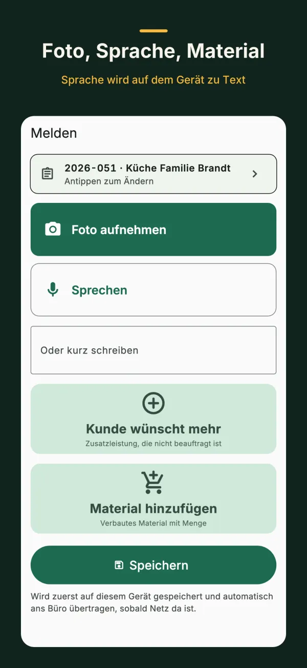 Baumelder: Meldung mit Foto
