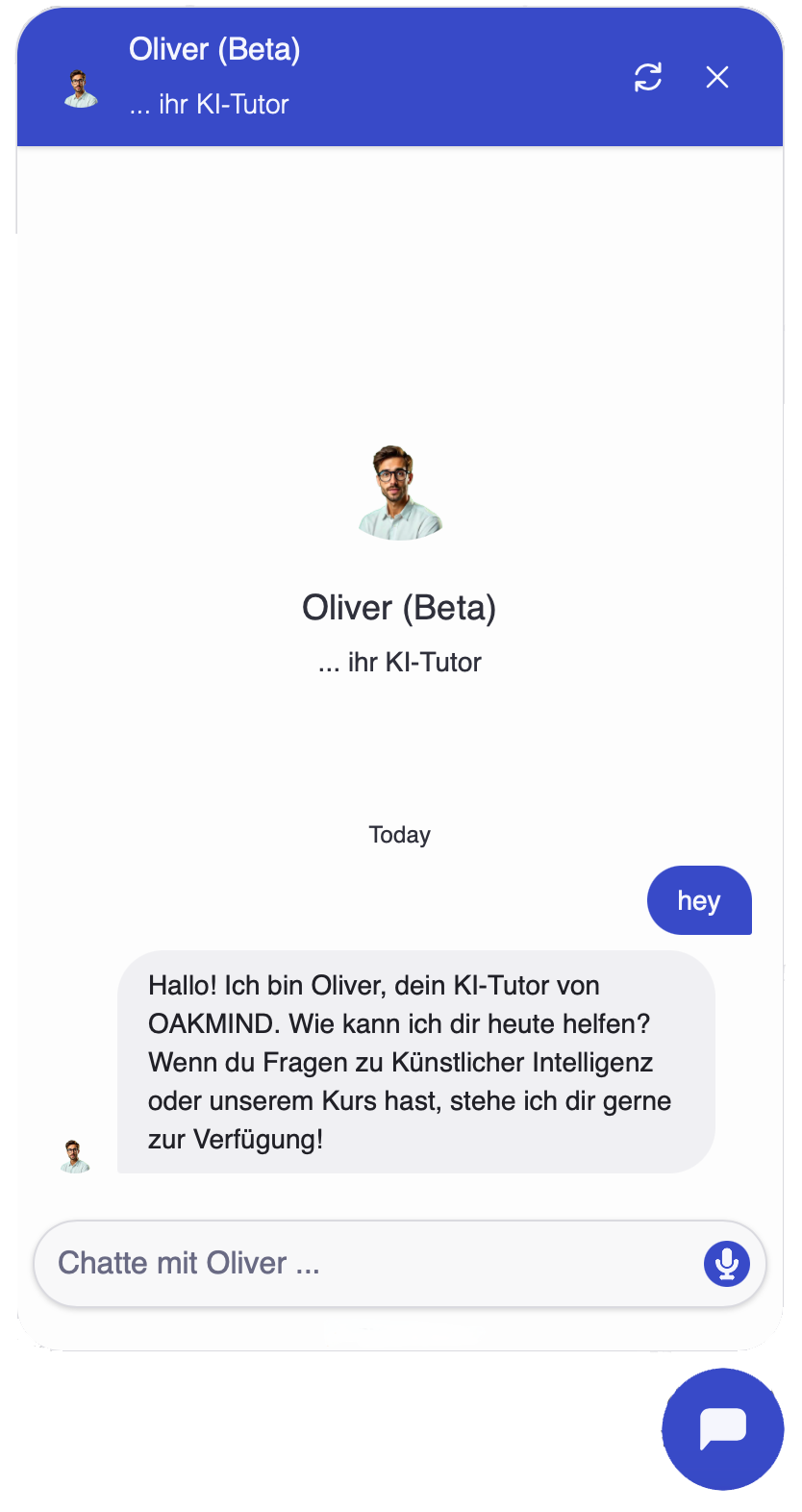 Oliver – Unser neuer KI-Tutor startet in die Betaphase